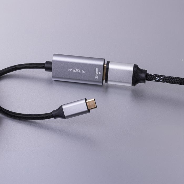 Maxlife - Maxlife HDMI till USB-C Adapter 4K 60HZ - Svart