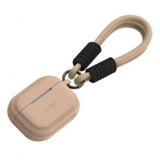 Tech-Protect - Tech-Protect Airpods Pro 1/2 Skal Silikon Rope - Cafe Latte