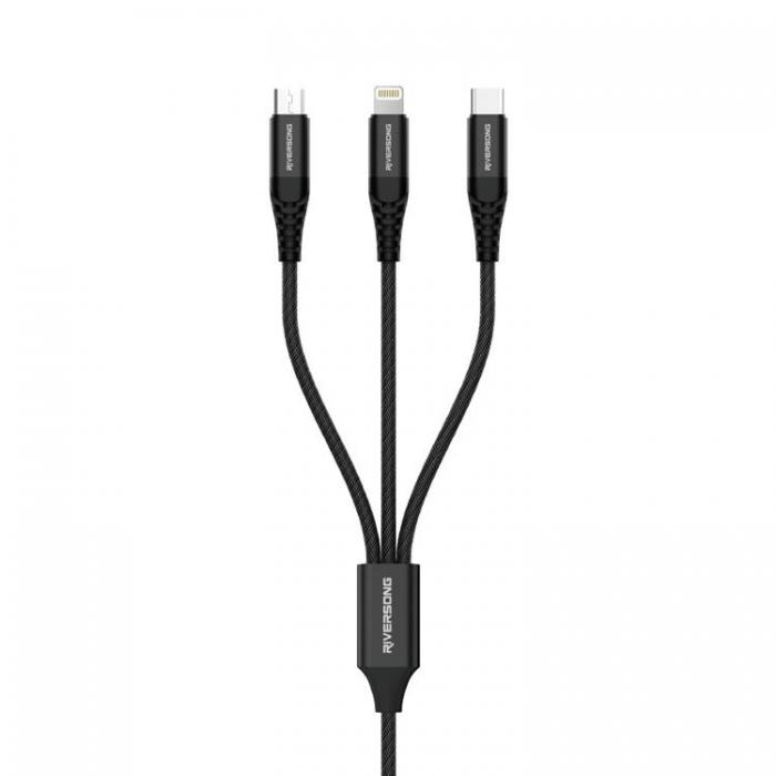 Riversong - Riversong 3in1 USB/MicroUSB/Lightning/Typ-C 1m C58 Infinity 05