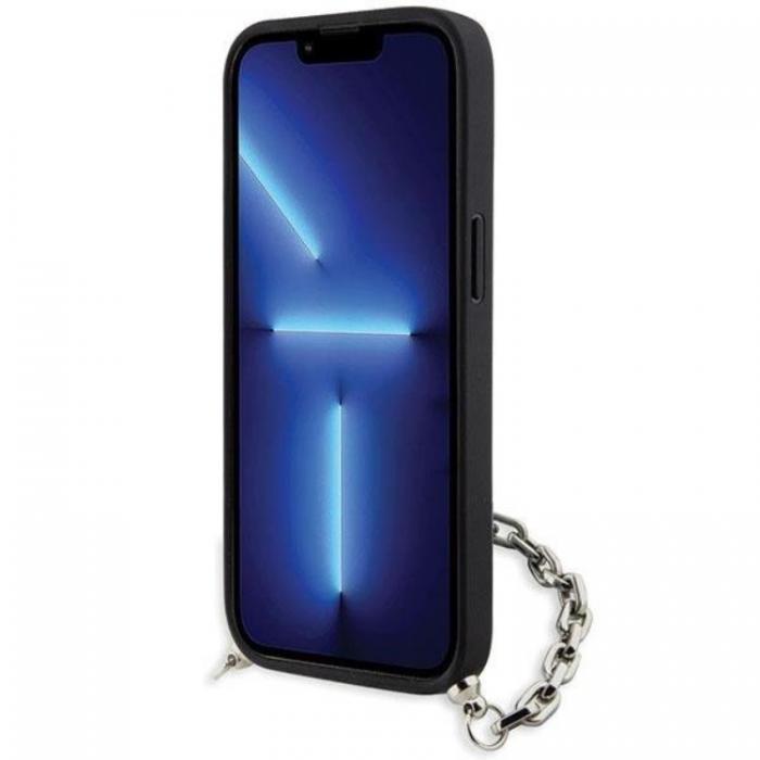 KARL LAGERFELD - KARL LAGERFELD iPhone 14 Mobilskal Saffiano Monogram Chain