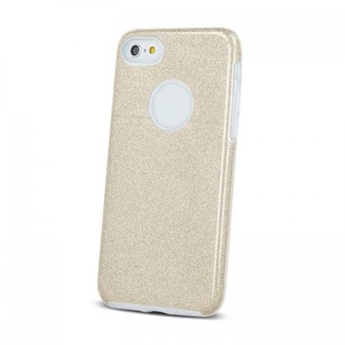 A-One Brand - iPhone 16 Mobilskal Glitter 3in1 - Guld