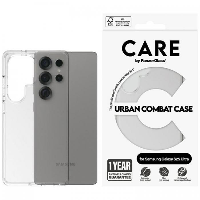 PanzerGlass - CARE By PanzerGlass Galaxy S25 Ultra Mobilskal Urban Combat - Clear