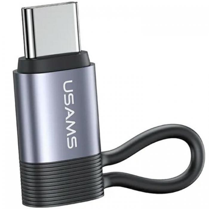 USAMS - USAMS Lightning till USB-C Adapter 30W AU17 - Stl