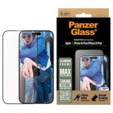 PanzerGlass - PanzerGlass iPhone 16 Plus Härdat Glas Skärmskydd Ultra-Wide Fit - Clear