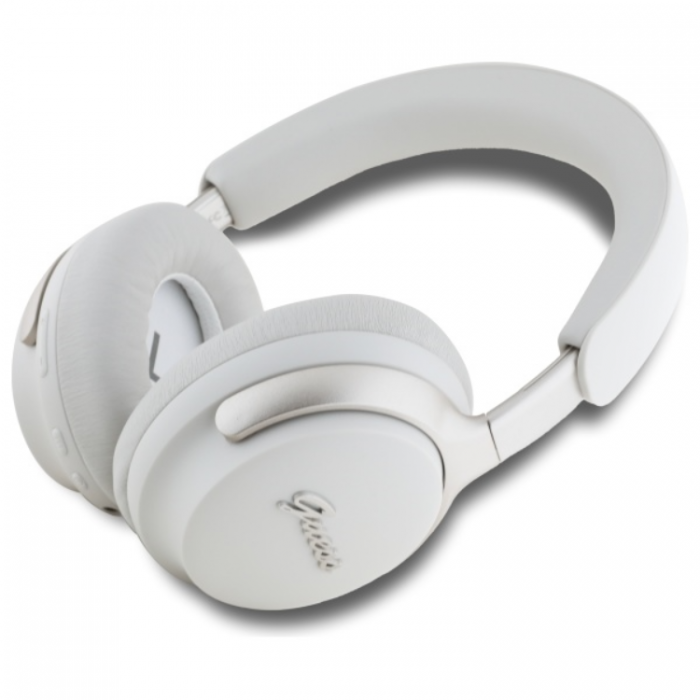 Guess - Guess Bluetooth On-Ear ANC Hrlurar Metal Script Logo - Beige