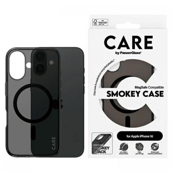 PanzerGlass - CARE By PanzerGlass iPhone 16 Mobilskal MagSafe - Smokey