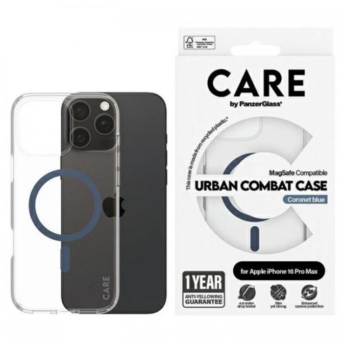 PanzerGlass - CARE By PanzerGlass iPhone 16 Pro Max Mobilskal MagSafe Flagship - Bl