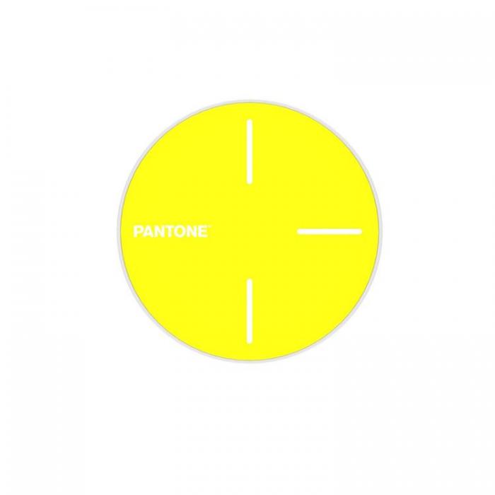 PANTONE - Pantone Trdls Laddare Qi 15W 102C PT-WC009 - Gul