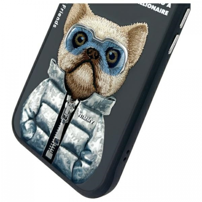 NIMMY - Nimmy iPhone 15 Mobilskal Cool & Cute 2.0 Dog - Svart