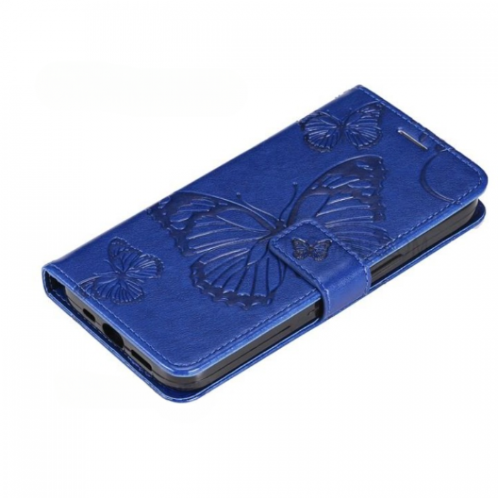 A-One Brand - Galaxy A13 4G/A04s 4G Plnboksfodral Imprinted Butterfly - Mrkbl