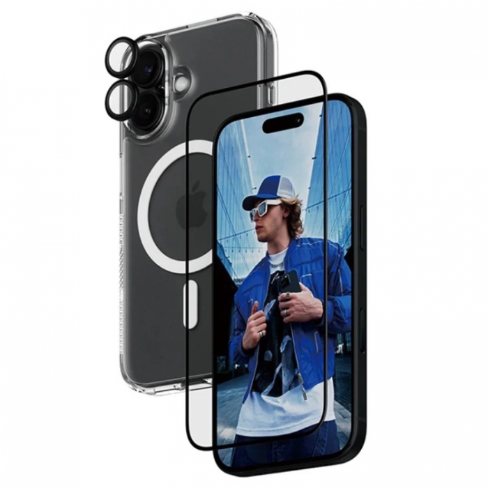 PanzerGlass - PanzerGlass 3-in-1 Skyddspaket iPhone 16