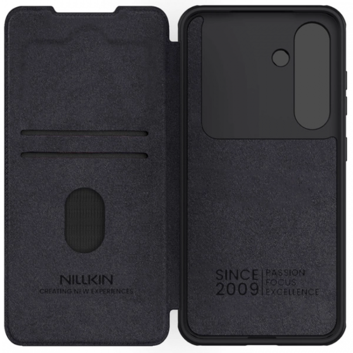 Nillkin - Nillkin Galaxy S25 Plus Plnboksfodral QinPro Lder - Svart