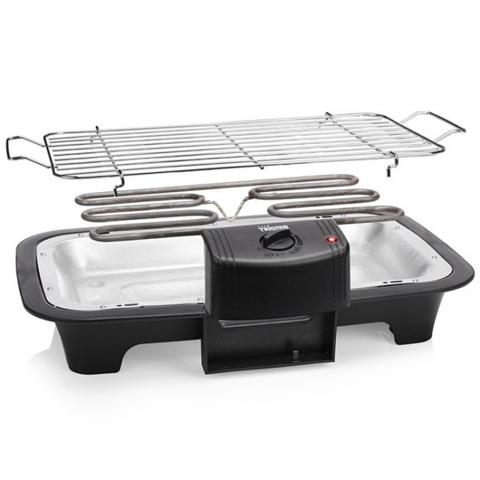 Tristar - Tristar El-grill med stativ BQ-2883 inkl hylla 2000W