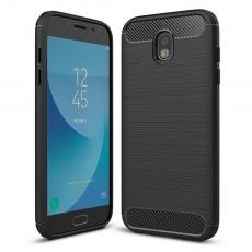 OEM - Galaxy J7 (2017) Skal Forcell Carbon Mjukplast - Svart