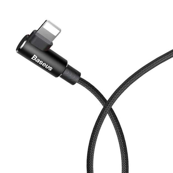 BASEUS - Baseus USB Till Lightning 1m Kabel 2A Elbow MVP - Svart