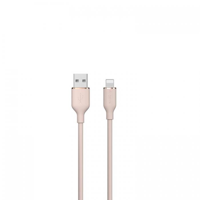 Devia - Devia USB Till Lightning 1.2m Kabel 2.4A Jelly EC630 - Rosa