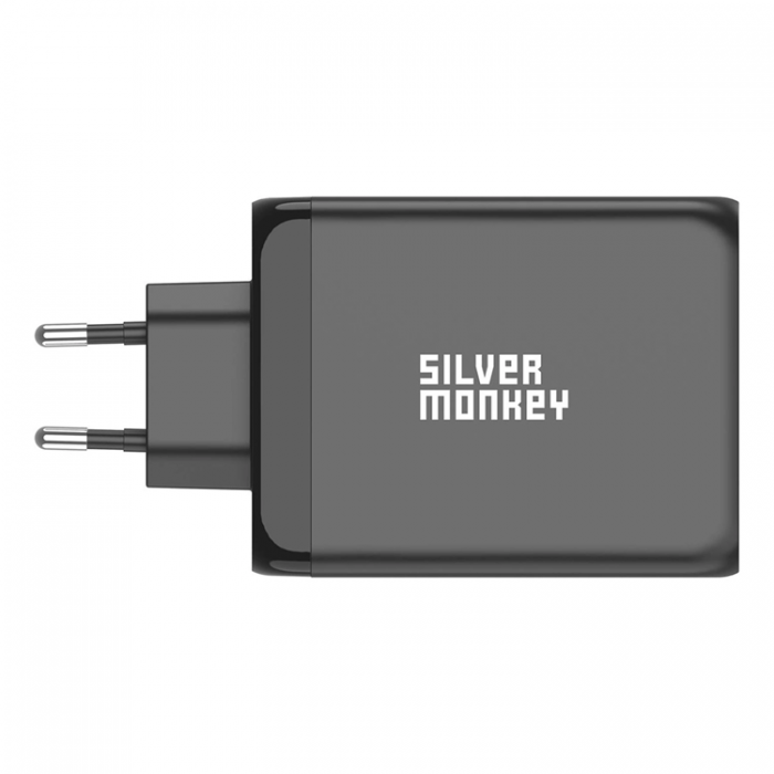 Silver Monkey - Silver Monkey SMA153 200W GaN-laddare 3xUSB-C PD USB-A QC 3.0