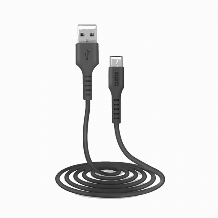 SBS - SBS USB-A - Micro-USB Kabel 2m - Svart