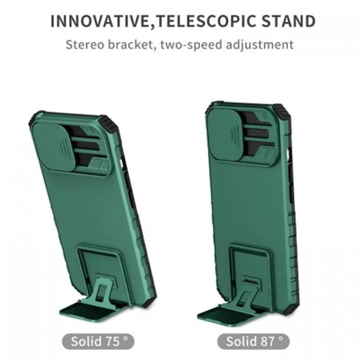 Taltech - iPhone 15 Mobilskal Kickstand - Grn