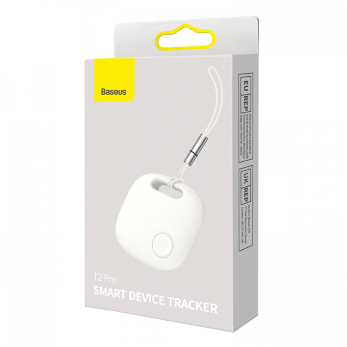 BASEUS - Baseus T2 Pro Smart GPS Tracker fr Barnhandvskan Nycklar - Vit