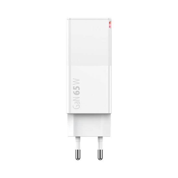 Forever - Forever GaN Vggladdare 1x USB 1x USB-C 65W - Vit