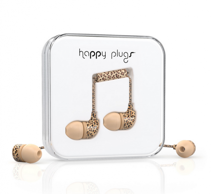 UTGATT5 - Happy Plugs In-Ear (Leopard)