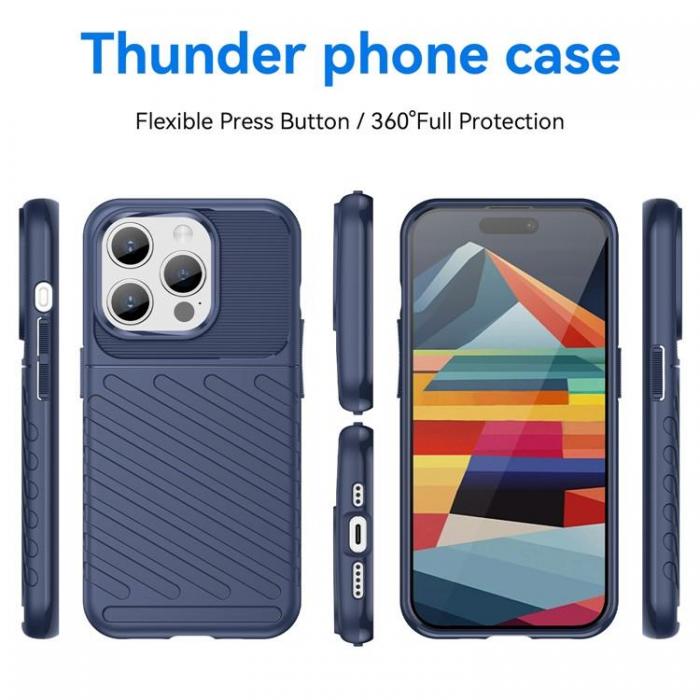 A-One Brand - iPhone 15 Pro Mobilskal Twill Thunder - Bl