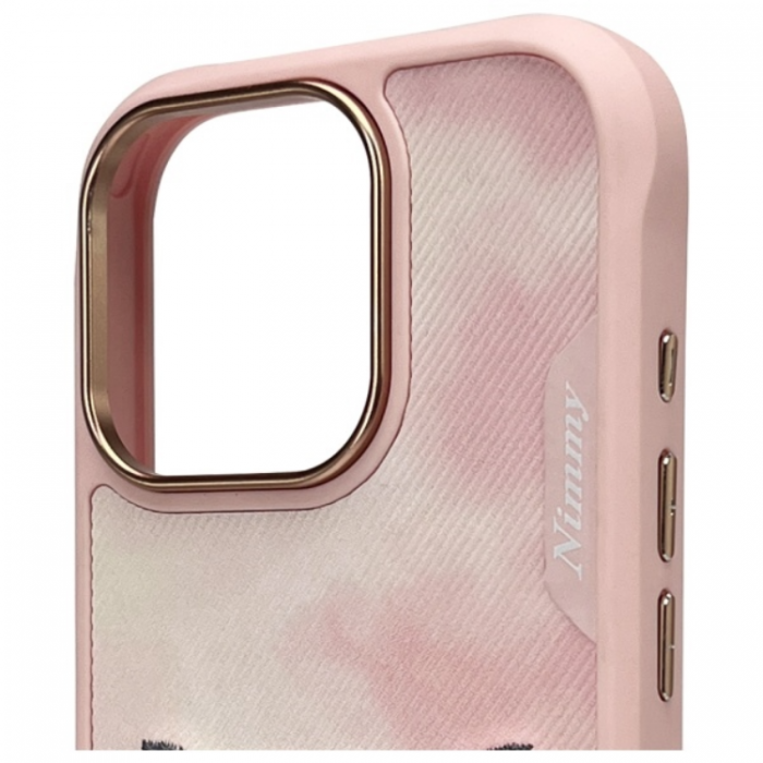 NIMMY - Nimmy iPhone 16 Pro Max Mobilskal Big Eyed Pet 2.0 Cat - Rosa