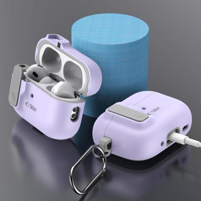 Tech-Protect - Tech-Protect Apple Airpods Pro 1/2 Skal Slim Hook - Lavender