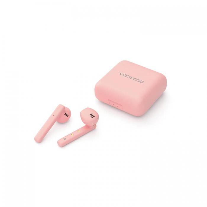 Ledwood - LEDWOOD Hrlurar Hubble TWS True Wireless In-Ear Mic - Rosa