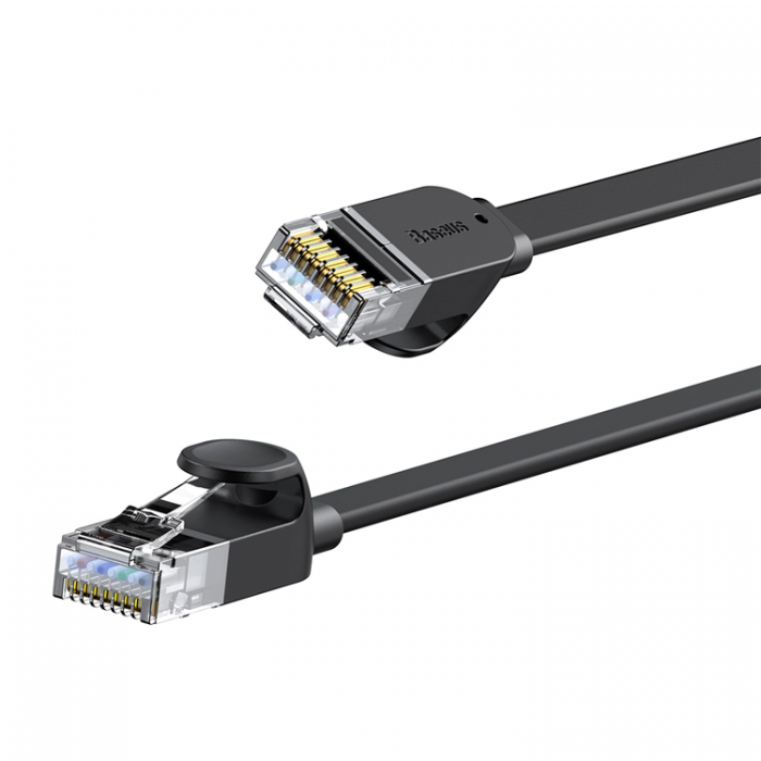 BASEUS - Baseus Ntverk Kabel RJ45 2m 1000Mbps Flat - Svart