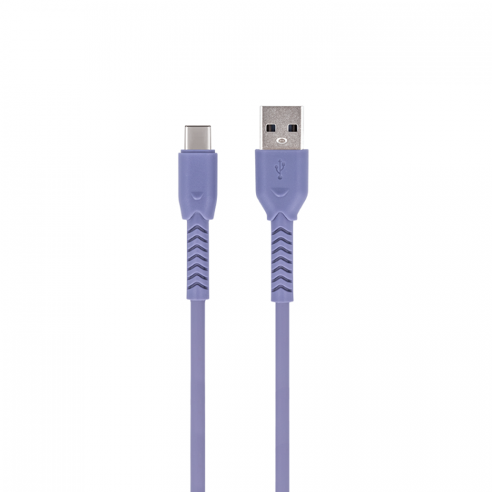 Maxlife - Maxlife USB-C till USB-A kabel 1m 3A MXUC-04 - Lila