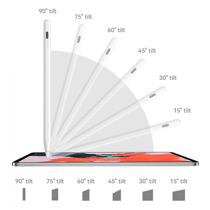 Joyroom - Joyroom Active Stylus Penna 130mAh USB-C - Vit