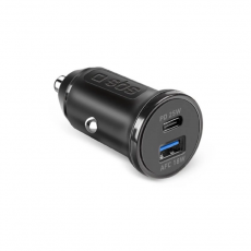 SBS - SBS Billaddare USB-A Till USB-C 25W Power Delivery - Svart