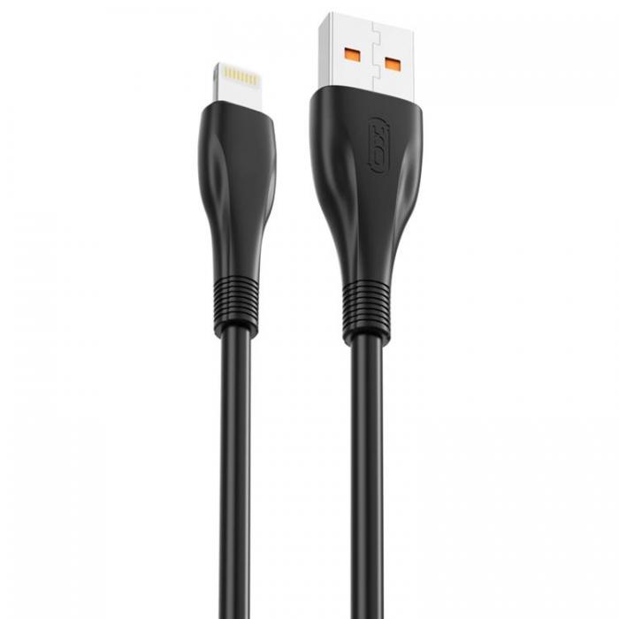 XO - XO USB Till Lightning 1m Kabel 6A NB185 - Svart