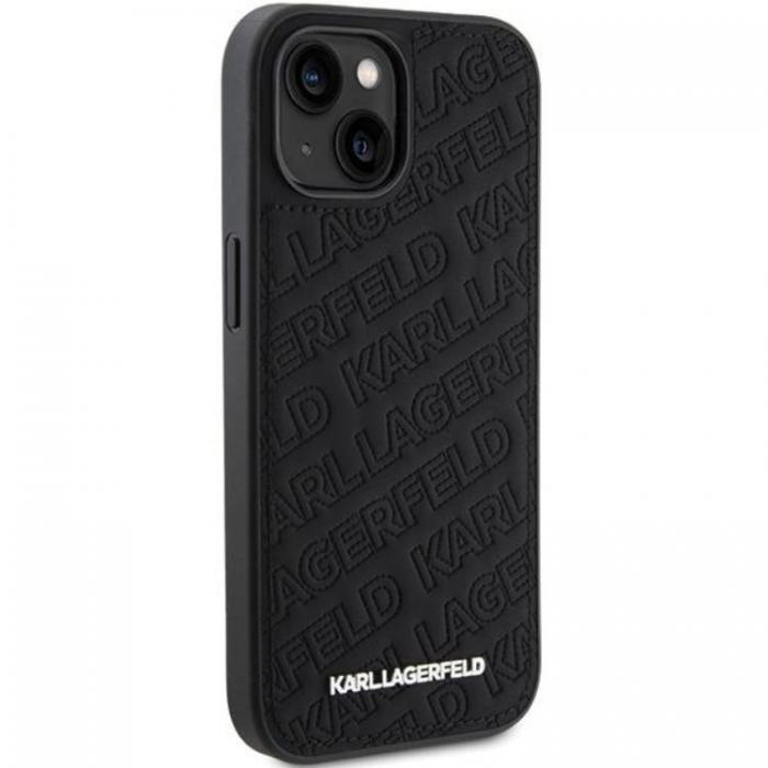 KARL LAGERFELD - KARL LAGERFELD iPhone 15 Mobilskal Quilted K Pattern - Svart