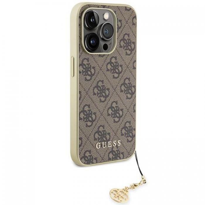 Guess - Guess iPhone 15 Pro Mobilskal Charms Collection - Brun