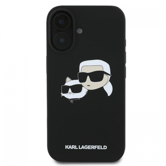 KARL LAGERFELD - KARL LAGERFELD iPhone 16 Plus Mobilskal Magsafe Double Heads