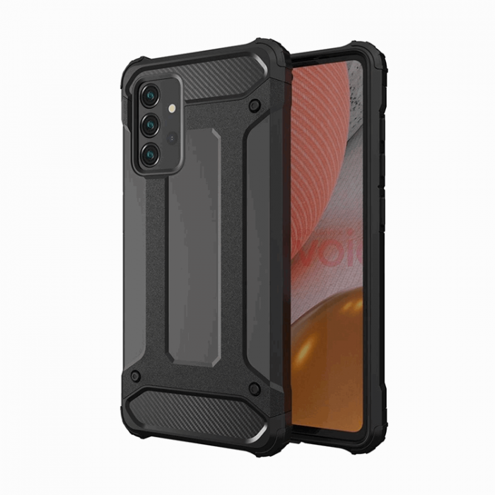 A-One Brand - Galaxy A36 Mobilskal Hybrid Armor - Svart