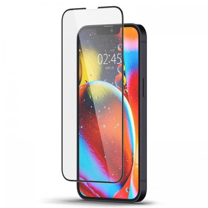 Spigen - Spigen iPhone 16E Hrdat Glas Skrmskydd FC - Svart