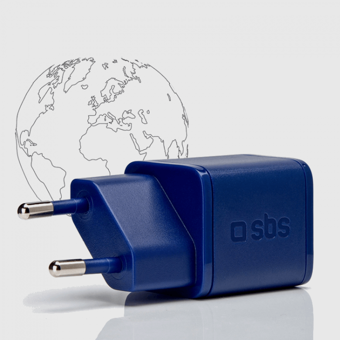 SBS - SBS Snabbladdare 20W GaN Power Delivery - Bl