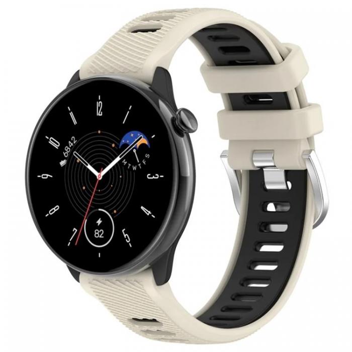 Taltech - Galaxy Watch 6 Classic 43mm Armband - Starlight/Svart