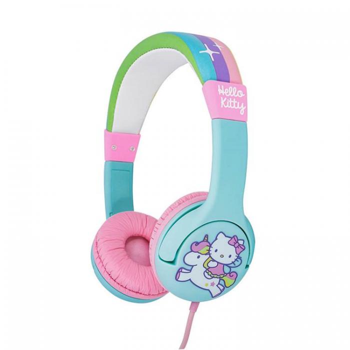 Hello Kitty - HELLO KITTY Hrlurar Junior On-Ear 85dB Enhrning - Grn / Rosa