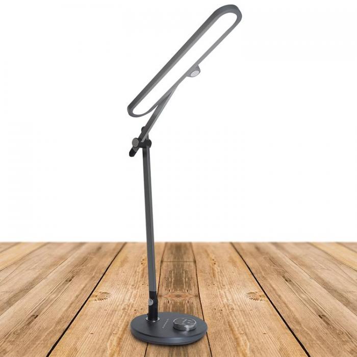 Svensson - Svensson Skrivbordslampa 12W 620lm RIGA - Metallisk Gr