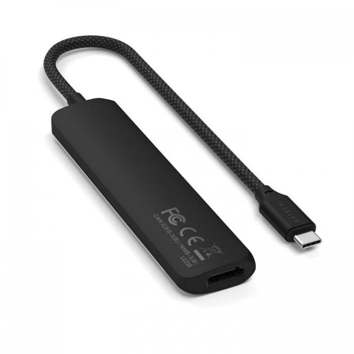 Satechi - Satechi 6-i-1 HUBB USB-C Slim Multiport Adapter - Svart