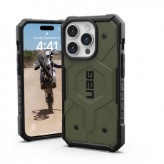 UAG - UAG iPhone 15 Pro Mobilskal Magsafe Pathfinder - Olive Drab