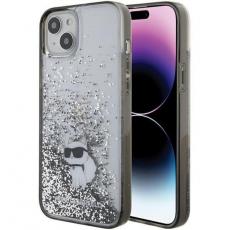 KARL LAGERFELD - KARL LAGERFELD iPhone 15 Mobilskal Liquid Glitter Choupette