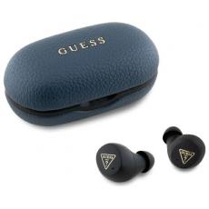 Guess - Guess TWS In-Ear Hörlurar Bluetooth Grained Classic Logo - Blå