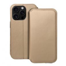 A-One Brand - iPhone 16 Pro Max Plånboksfodral Dual Pocket - Guld