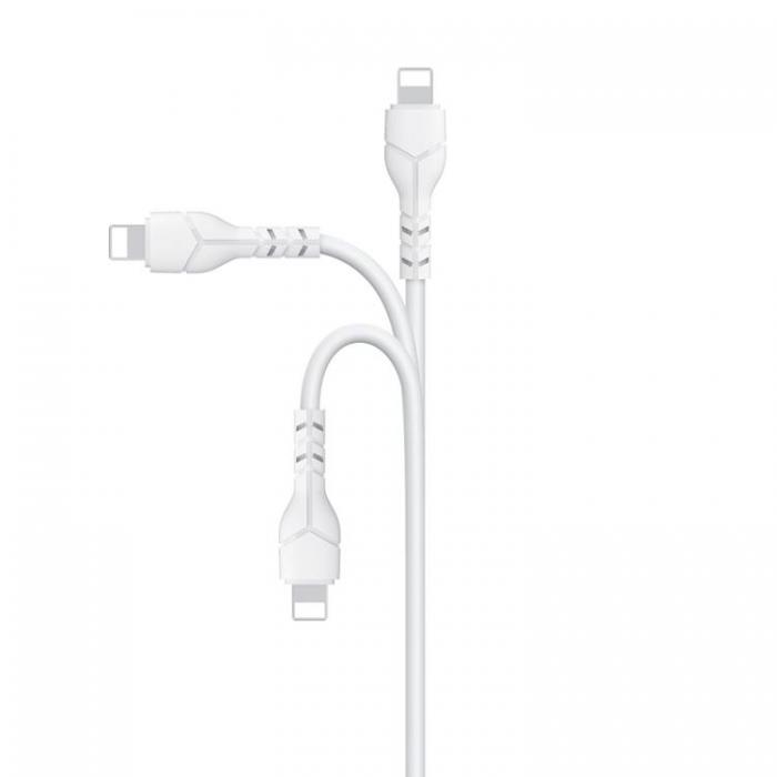 Devia - Devia USB Till Lightning Kabel 1m 2.1A Kintone EC143 - Vit